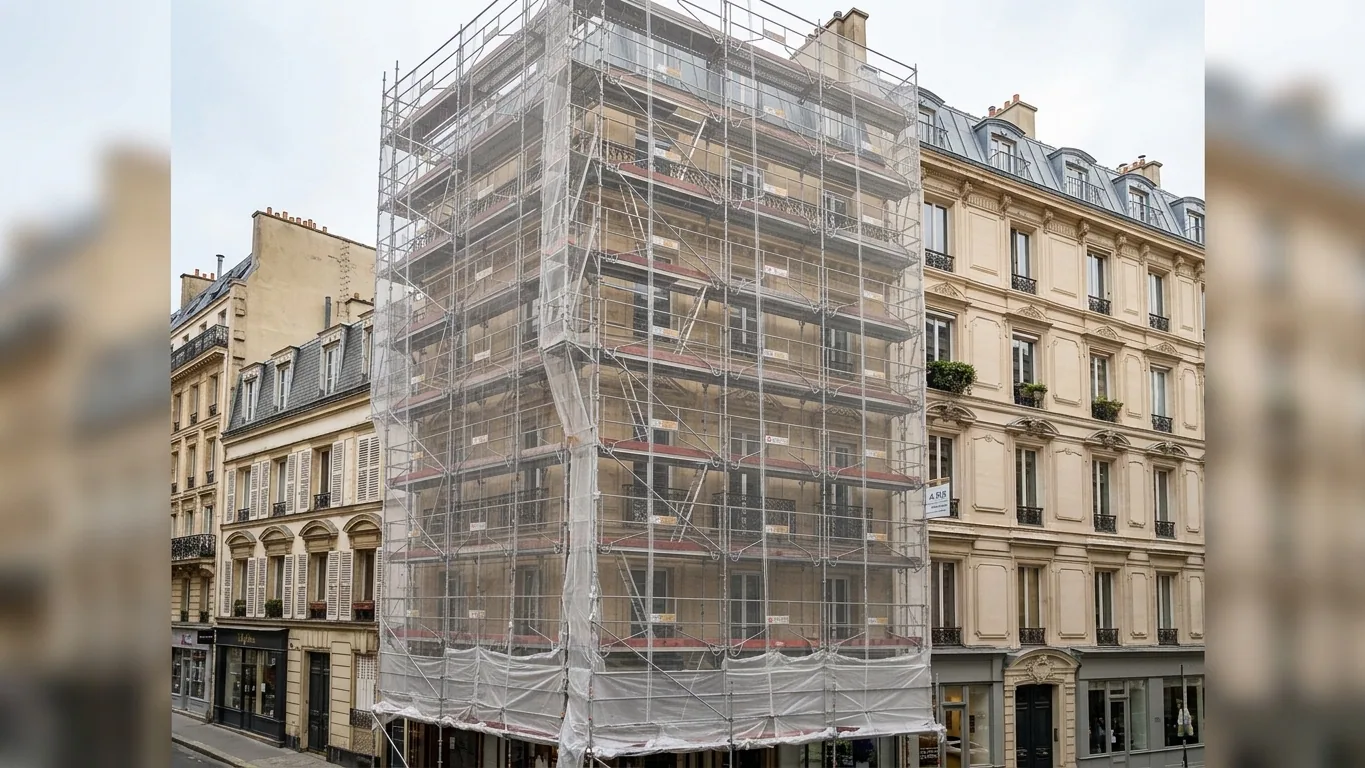 Ravalement d'immeuble haussmannien à Seine-et-Marne