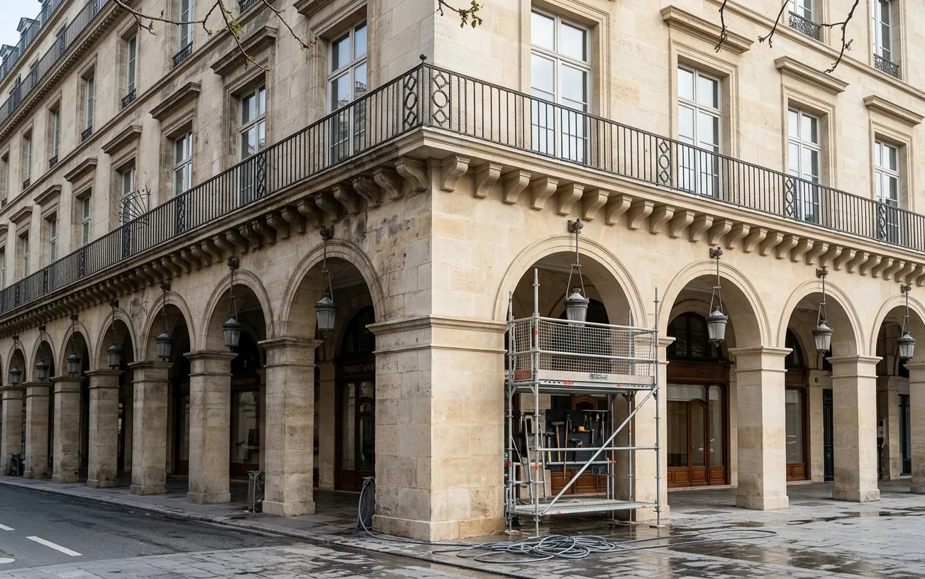 Ravalement d'immeuble haussmannien à Seine-et-Marne